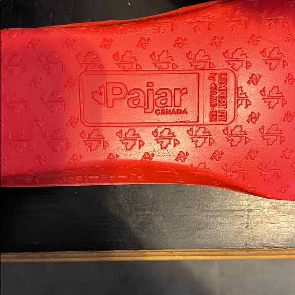 PAJAR LEATHER WATERPROOF FAUX FUR TRIM SNEAKER BOOTS SIZE 10-10.5 BLACK - Picture 11 of 16